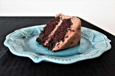 Double Stacked Chocolate-Chocolate Cake