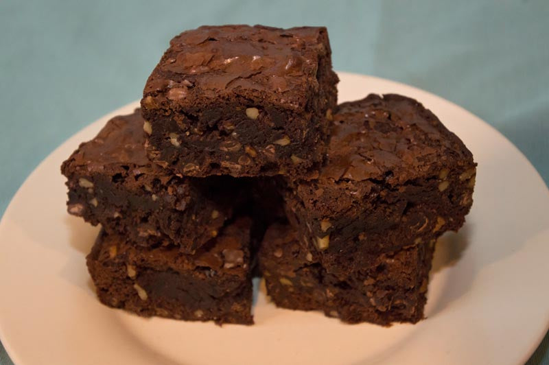 Double Brownie with Walnuts