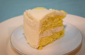 Double Stacked Lemon Margarita Cake with Tequila & Raw Triple